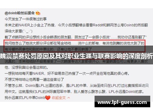 魏震禁赛处罚原因及其对职业生涯与联赛影响的深度剖析